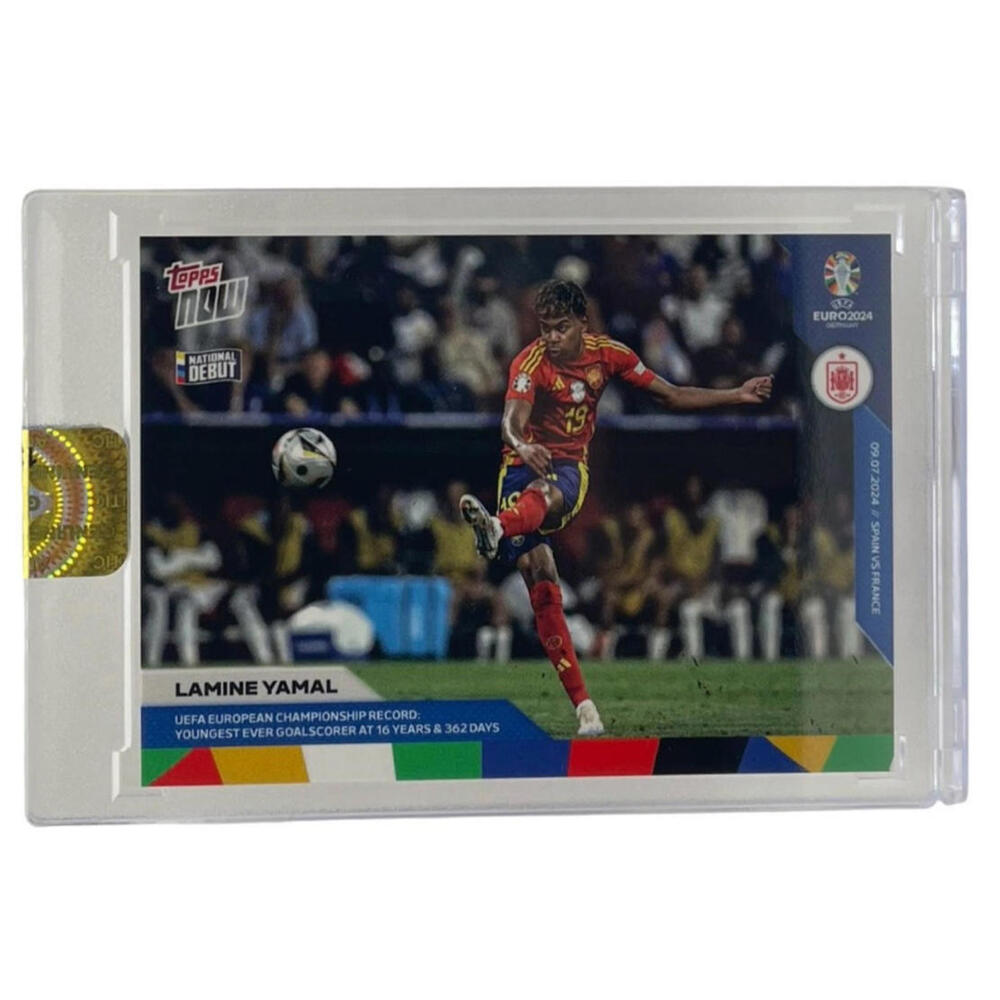 Lamine Yamal - 2024 TOPPS NOW #54-Youngest ever goalscorer EURO Rookie SPAIN